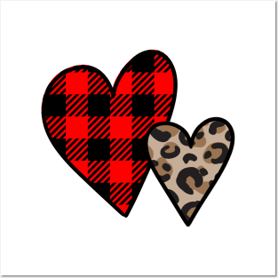 Leopard Print Heart. Posters and Art